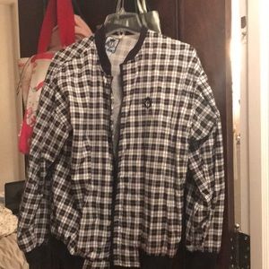 Izod checkered golf jacket